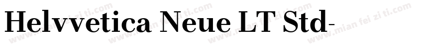 Helvvetica Neue LT Std字体转换